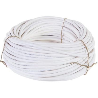 Кабель ПВС, 2х1.5 мм2, 100 м, медь, гибкий, ГОСТ, белый, TDM Electric, 90.11.01.01.03