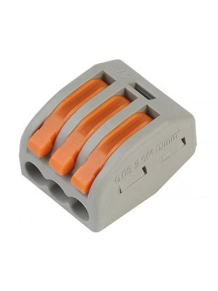 Клемма монтажная, 3 отверстия, с рычагами, Smartbuy, SBE-cwcc-3