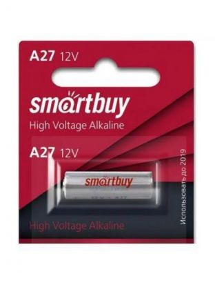 Батарейка Smartbuy, A27 (MN27, 27A), Alkaline, щелочная, 12 В, блистер, 5 шт, SBBA-27A5B