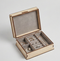 Шкатулка для украшений с отделениями (компакт)