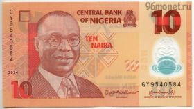 Нигерия 10 найр 2024 пластик