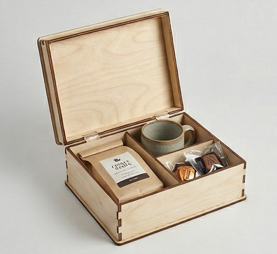 Коробка для набора «кофе + сладости»