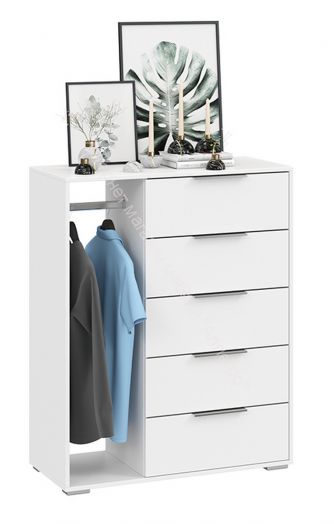 Комод комбинированный «Нуар» тип 1  Белый ясень