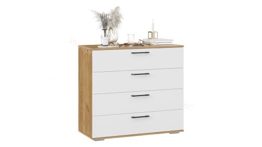 Комод «Нео» - 502.000.000 Дуб Крафт золотой, Белый