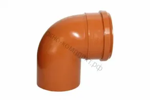 ОТВОД  Д/НАРУЖ. КАНАЛИЗАЦИОННАЯ 110/90град