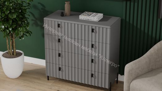 Комод «Тиффани» - 407.003.000 Серый графит, Графит матовый