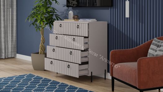 Комод «Тиффани» - 407.003.000 Кашемир, Кашемир матовый