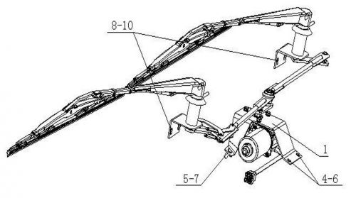 Стеклоочиститель HW Cab 70 (Хубэй Ваньсян) для Howo70