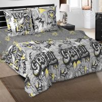 «Стрит-Арт» (DE LUXE) постельное белье Поплин 1.5 спальный