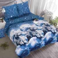 «Созвездие леопарда» (DE LUXE) постельное белье Поплин 1.5 спальный