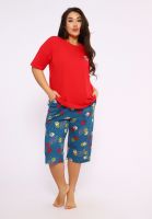 623 Костюм с бриджами - Летний джаз [красный]