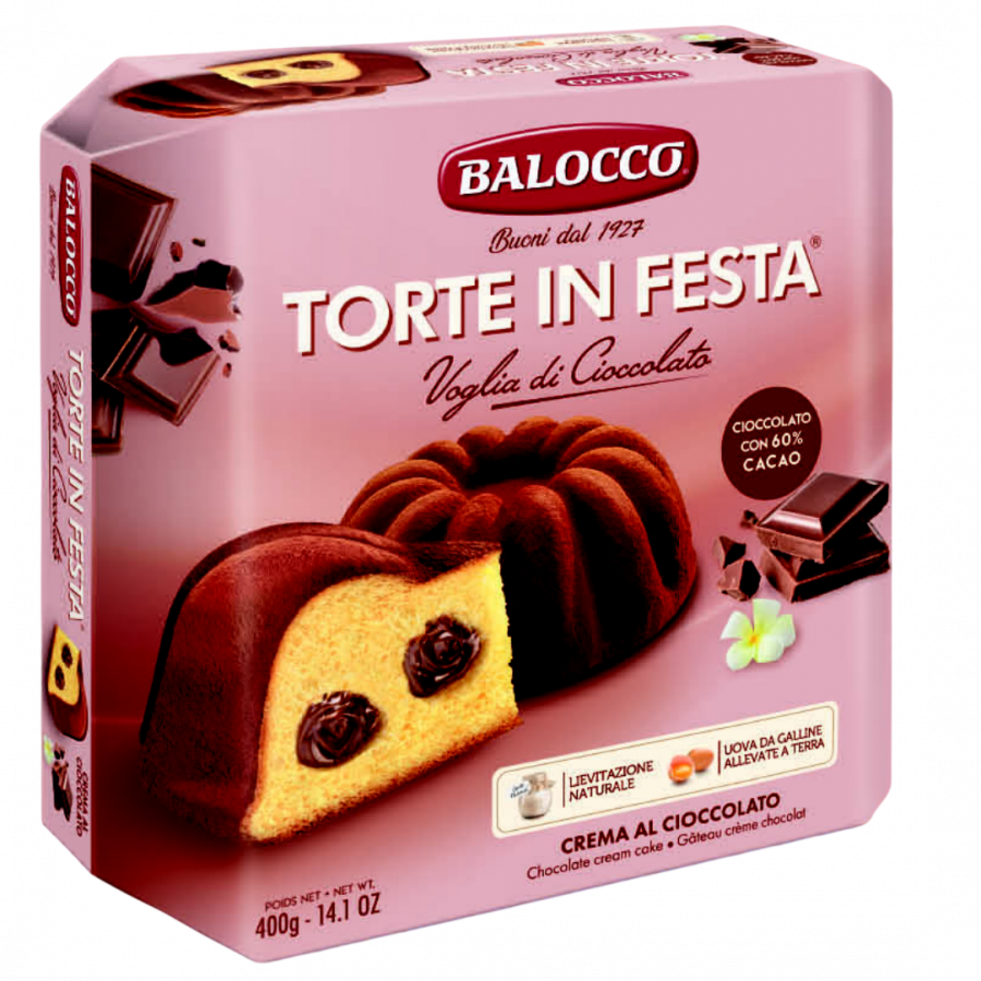 Торт шоколадный 400 г, Torta in festa Voglia di cioccolato Balocco, 400 gr