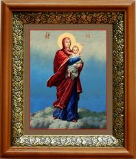 Икона Благодатное небо в киоте с басмой Виноградная Лоза (UV-печать)(33033)