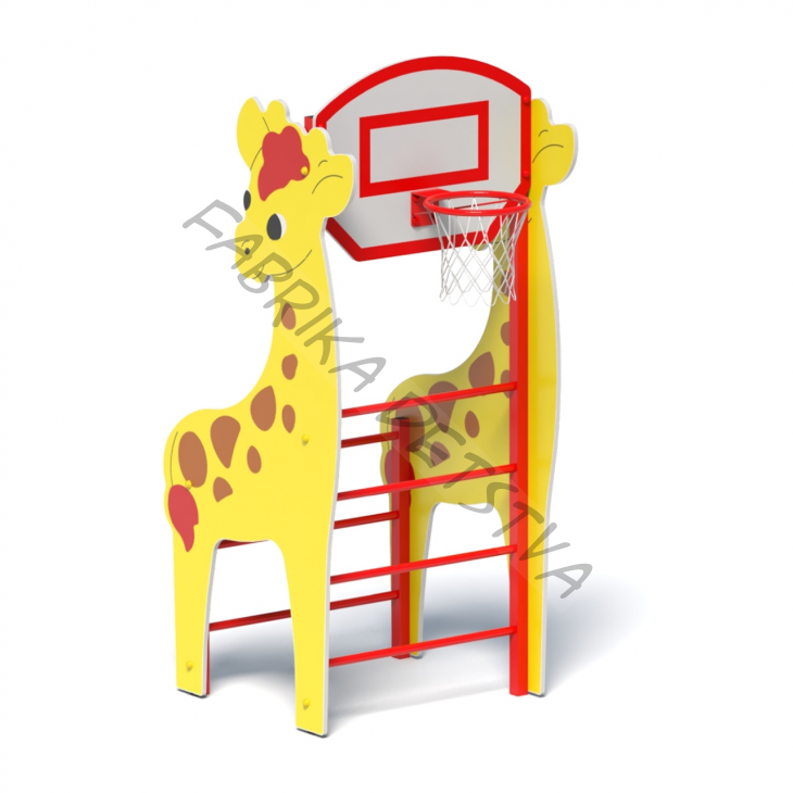 Лаз "Жираф" с баскетбольным щитом мини УФ