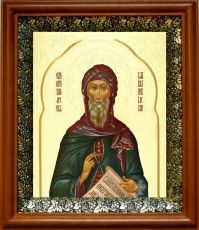 Икона Вадим Персидский в киоте с басмой Виноградная Лоза (UV-печать)(30145)