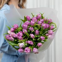 Тюльпаны розовые 35шт