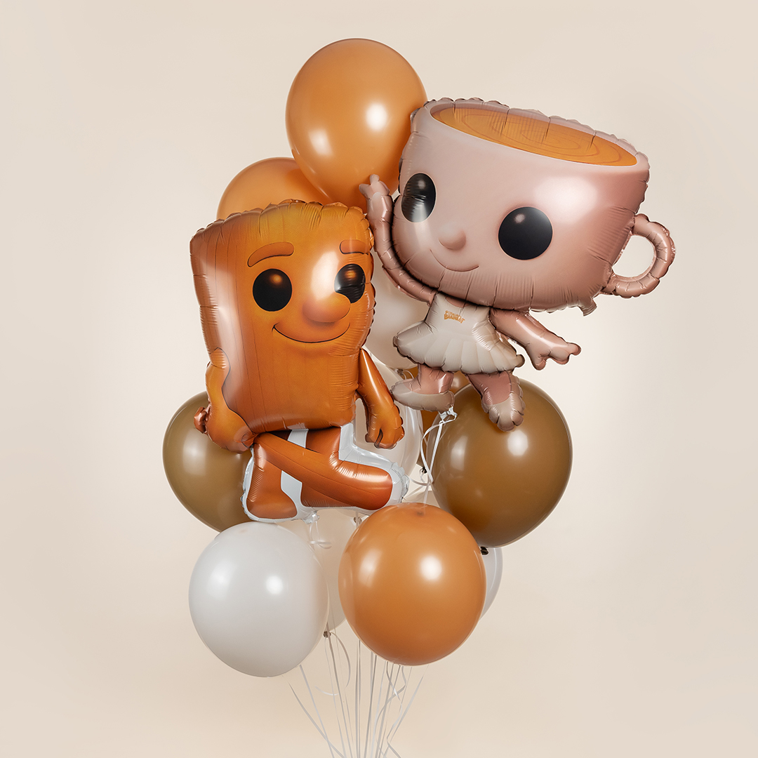 Фонтан Мемный из шаров с гелием