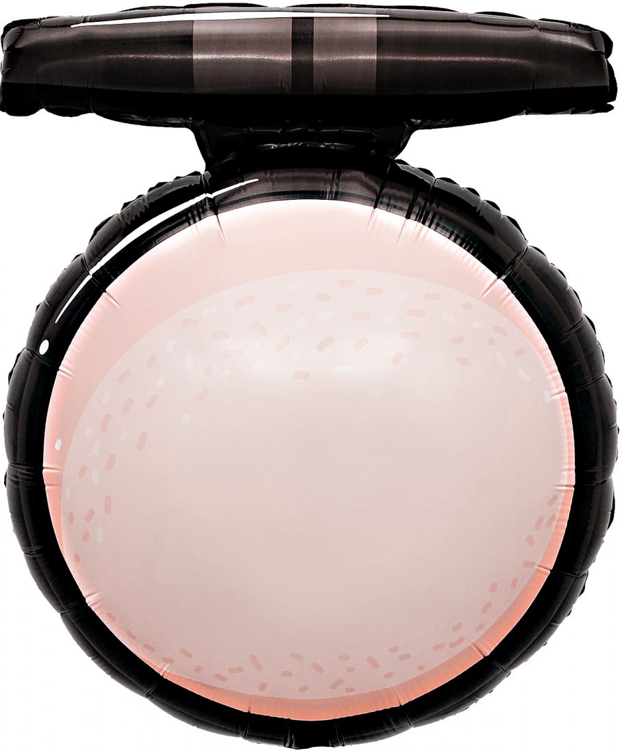 Пудреница шар фигурный фольгированный с гелием