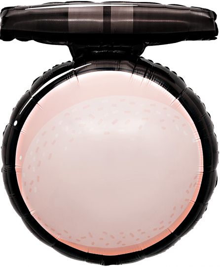 Пудреница шар фигурный фольгированный с гелием