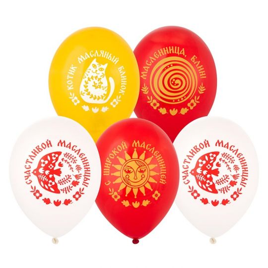 Блинный шар латексный с гелием