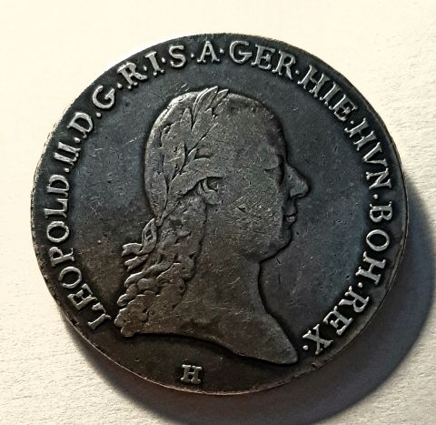 1 талер 1792 Леопольд II Австрия Нидерланды Священная Римская Империя