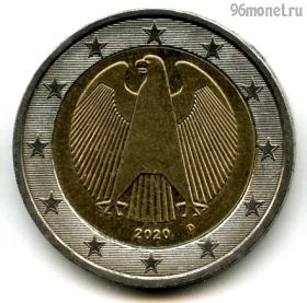 Германия 2 евро 2020 D