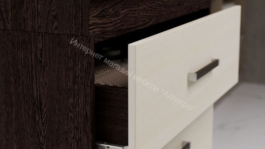 Комод со встроенной гладильной доской (Венге Цаво/Дуб Белфорт)