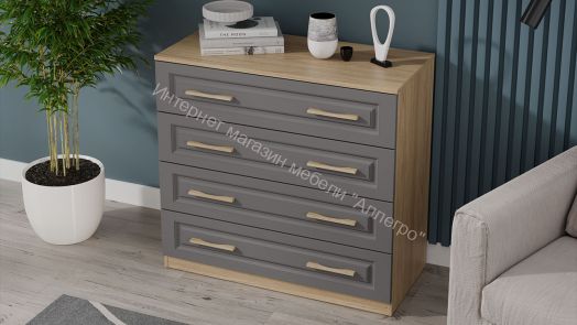 Комод «Сэнди» - 211.001.000 Вяз благородный, Серый вулкан