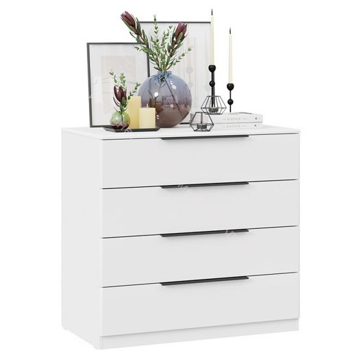 Комод «Тесса» - 201.002.000 Белый Жемчуг, Белый глянец