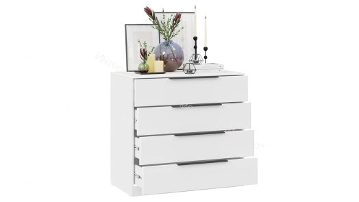 Комод «Тесса» - 201.002.000 Белый Жемчуг, Белый глянец