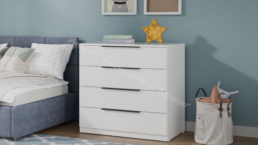 Комод «Тесса» - 201.002.000 Белый Жемчуг, Белый глянец