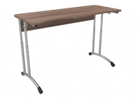 Парта школьная с эргономичной столешницей 2-местная на круглой трубе, регулировка высоты