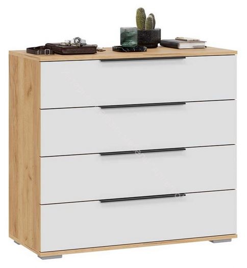 Комод «Джоли» - 405.003.000 Дуб Крафт золотой, Белый матовый