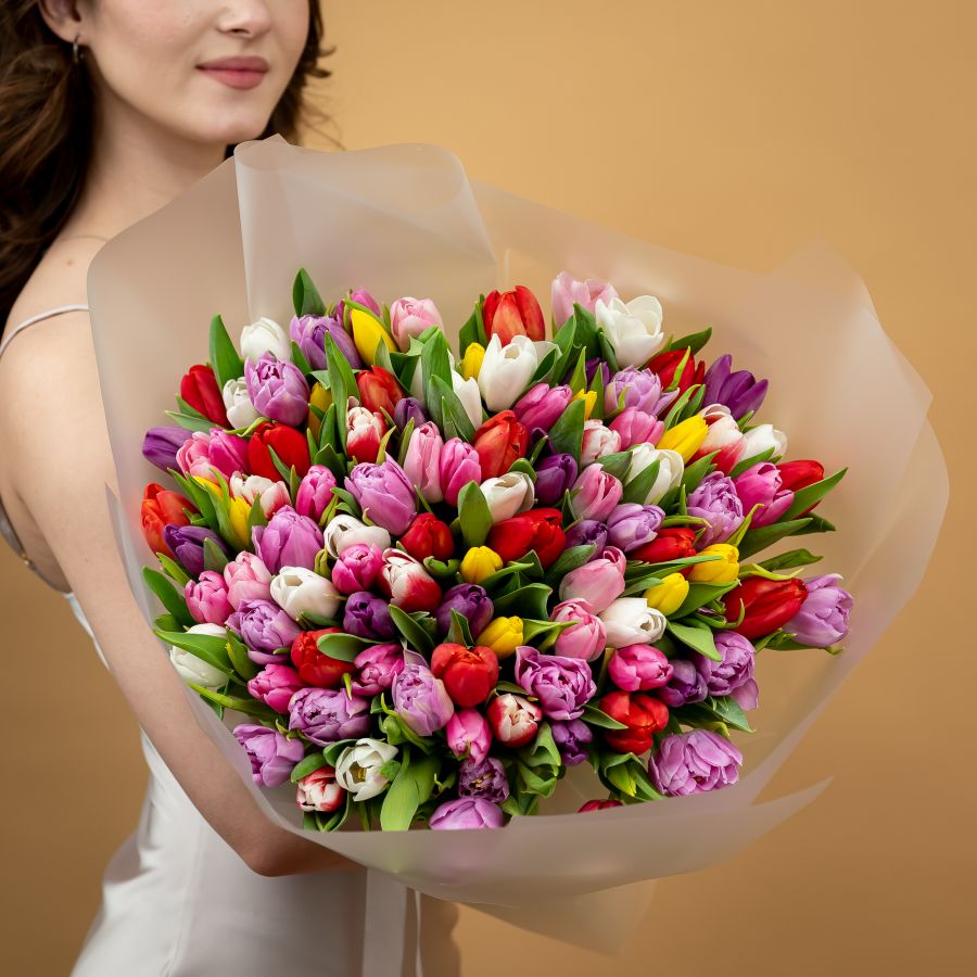 Тюльпаны микс 101 шт