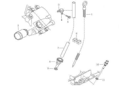 Щуп для масла v2 Howo, Sitrak MC11, MC13