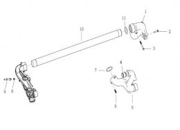 Труба охлаждающей жидкости Howo, Sitrak MC11, MC13