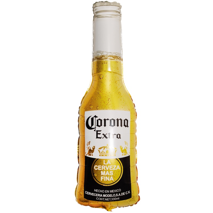 Корона бутылка шар фигурный фольгированный с гелием