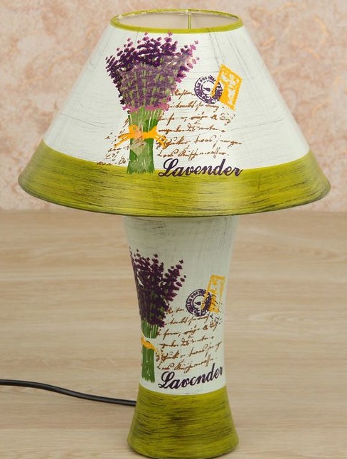 Лампа настольная "Букет лаванды"