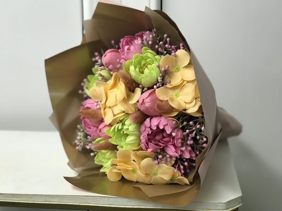 Букет из мыльных цветов "Лето"