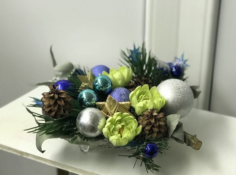 Композиция "Новогодний снег"