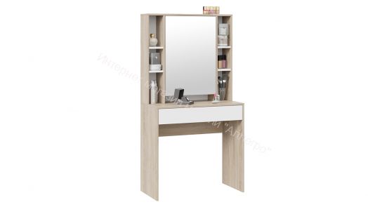 Стол туалетный «Салли» Дуб Сонома, Белый Ясень