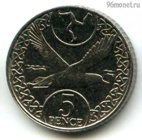 Остров Мэн 5 пенсов 2017