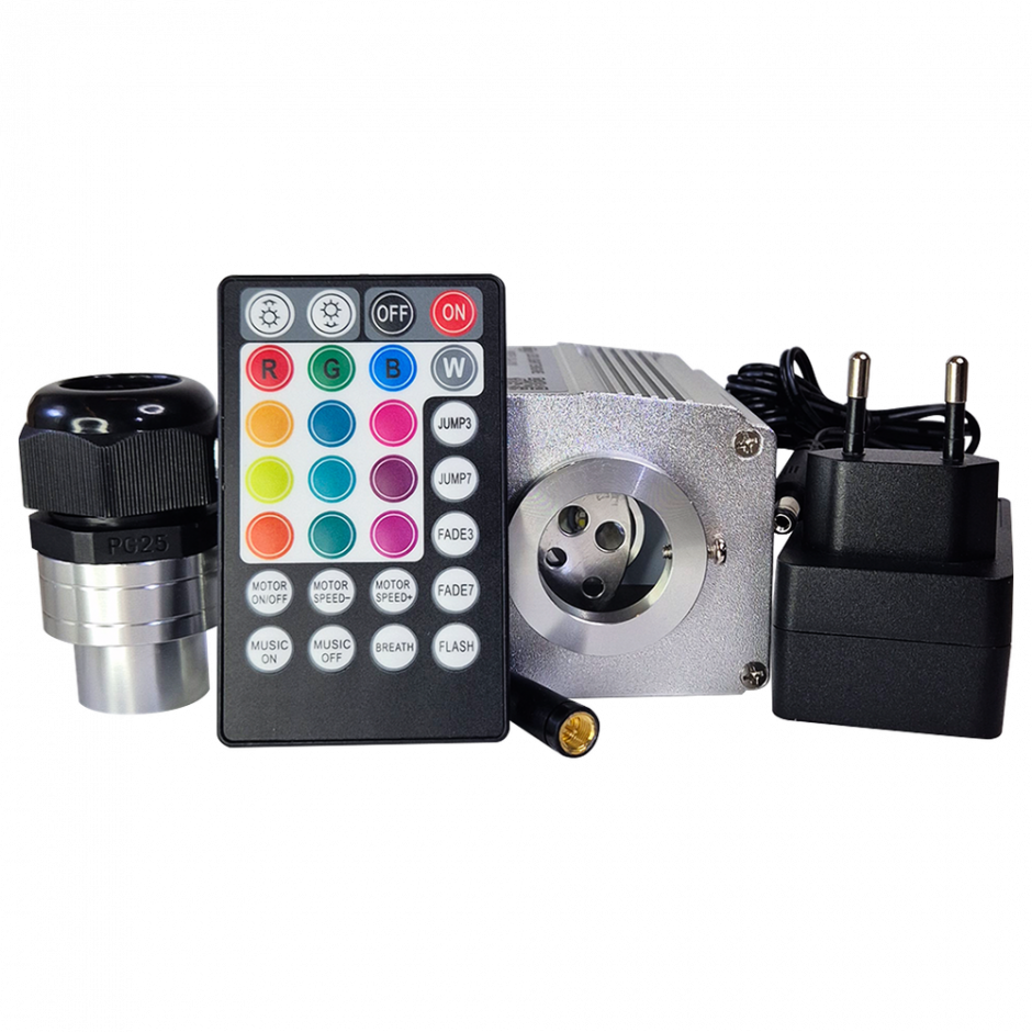 Оптоволоконный комплект звездного неба с мерцанием для бани, сауны, хаммама, иного интерьера. 250 точек