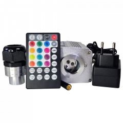 Оптоволоконный комплект звездного неба с мерцанием для бани, сауны, хаммама, иного интерьера. 250 точек