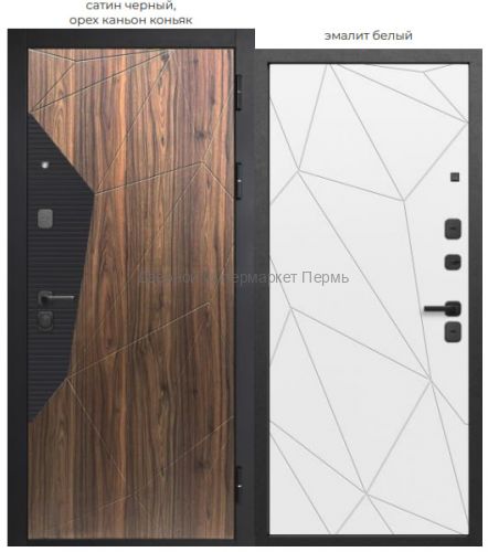 9 см Геометрия эмалит белый