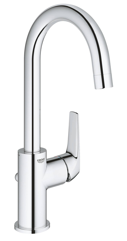 Смеситель для раковины GROHE BauFlow с донным клапаном, L-Size, хром 23753000