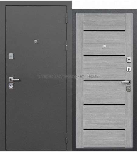 9 см СЕРЕБРО ЦАРГА дымчатый дуб ЧЕРНОЕ СТЕКЛО