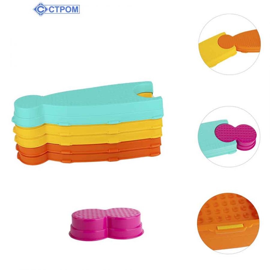 Балансировочная дорожка "Вита Про" с прорезиненным основанием, 7 деталей, в сетке