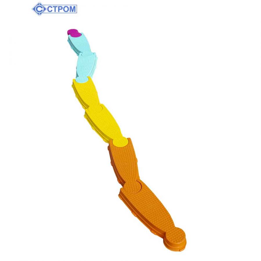 Балансировочная дорожка "Вита Про" с прорезиненным основанием, 7 деталей, в сетке