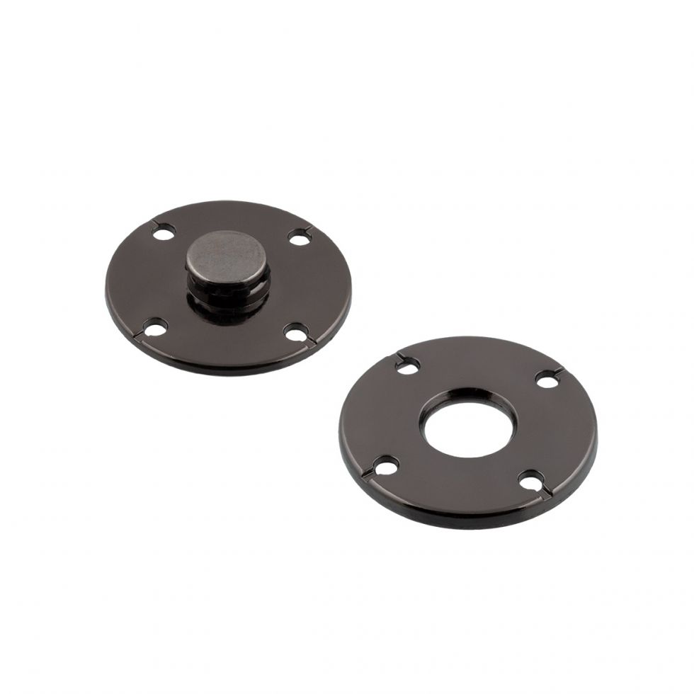 Кнопка пришивная "Gamma" декоративная металлическая 25 мм  разные цвета металла (KLZ-25)